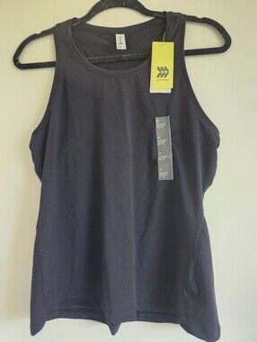 All In Motion Essential Racerback Tank Medium Black Sleeveless Athletic Top NWT
